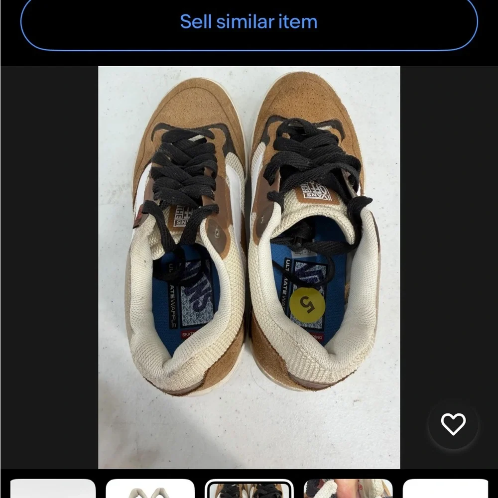 Vans Off The Wall AVE 2.0 Brown Sugar Skateboarding Men's Shoes Size 5